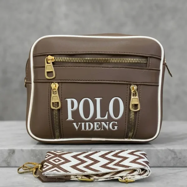 Dark Brown Polo Videng Sling Bag